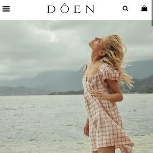 Dôen Sarria Dress in Red Atticus Plaid